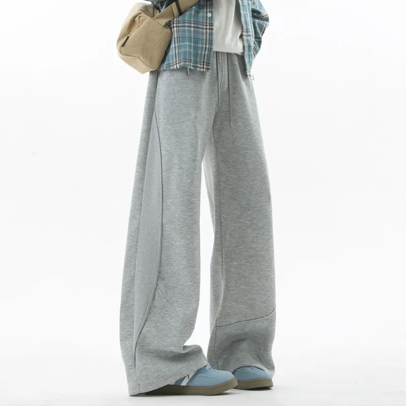 NOAHGIGI Casual Pants Unisex White Heather Gray-18