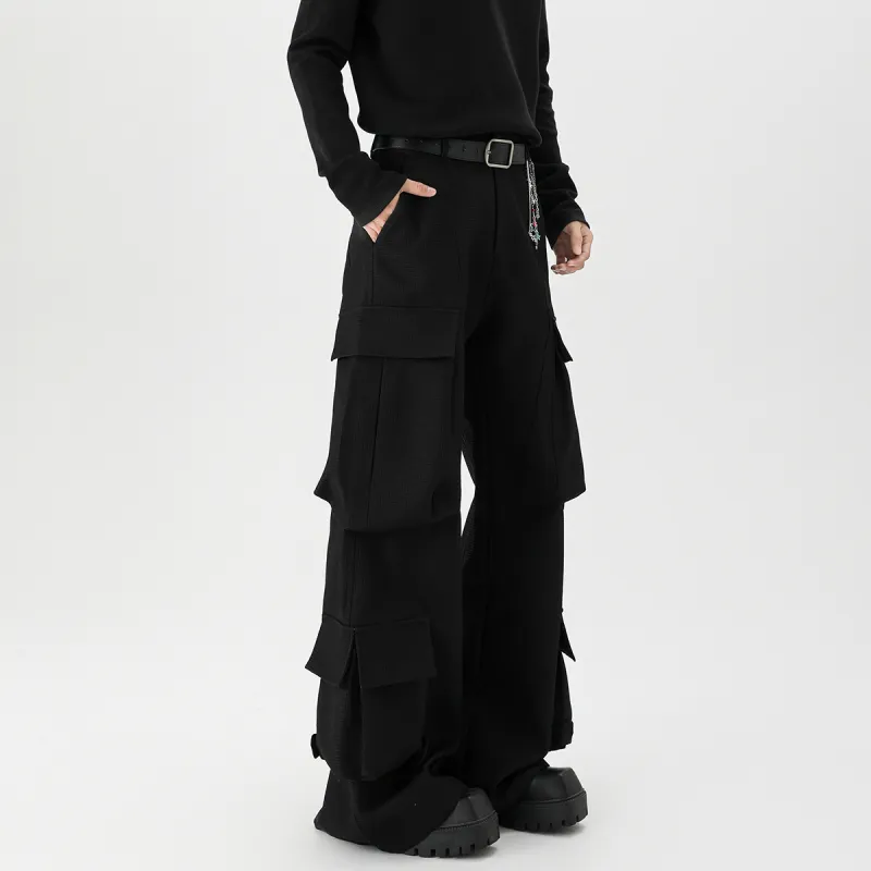 NOAHGIGI Casual Pants Unisex Black-2