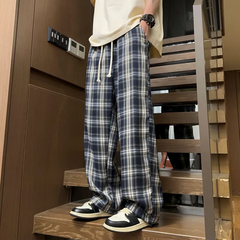 NOAHGIGI Casual Pants Unisex Dark Blue-4