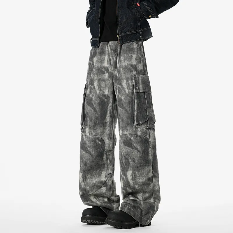 NOAHGIGI Jeans Unisex Tie Dye Camouflage-2