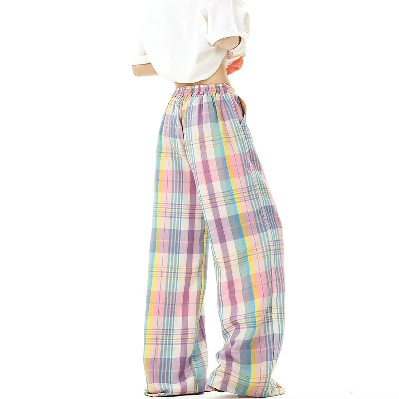 NOAHGIGI Casual Pants Unisex Plaid-2