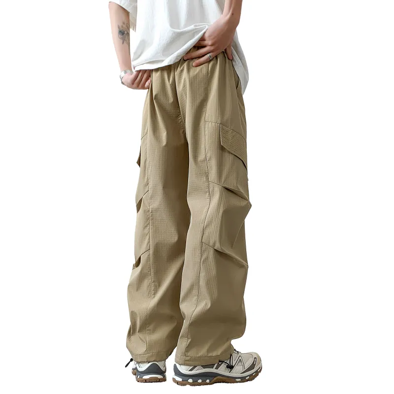 NOAHGIGI Casual Pants Unisex Khaki-1