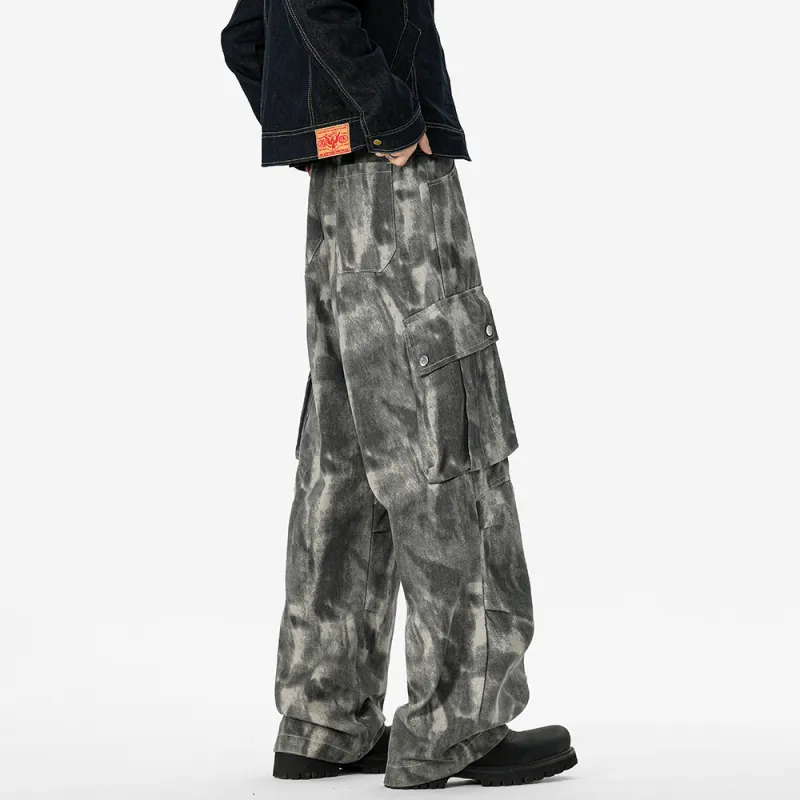 NOAHGIGI Jeans Unisex Tie Dye Camouflage-4