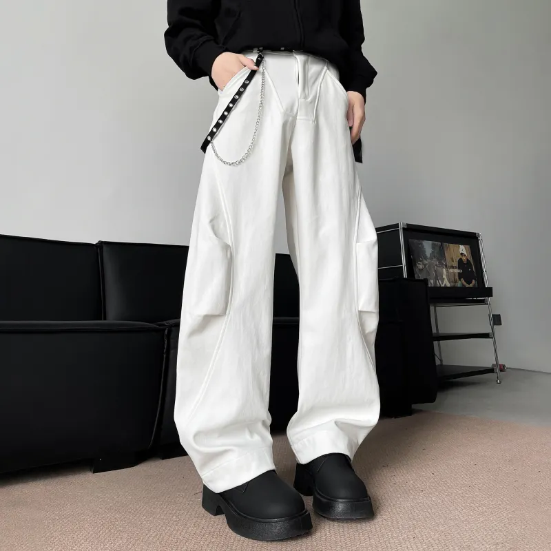 NOAHGIGI Casual Pants Unisex White-11
