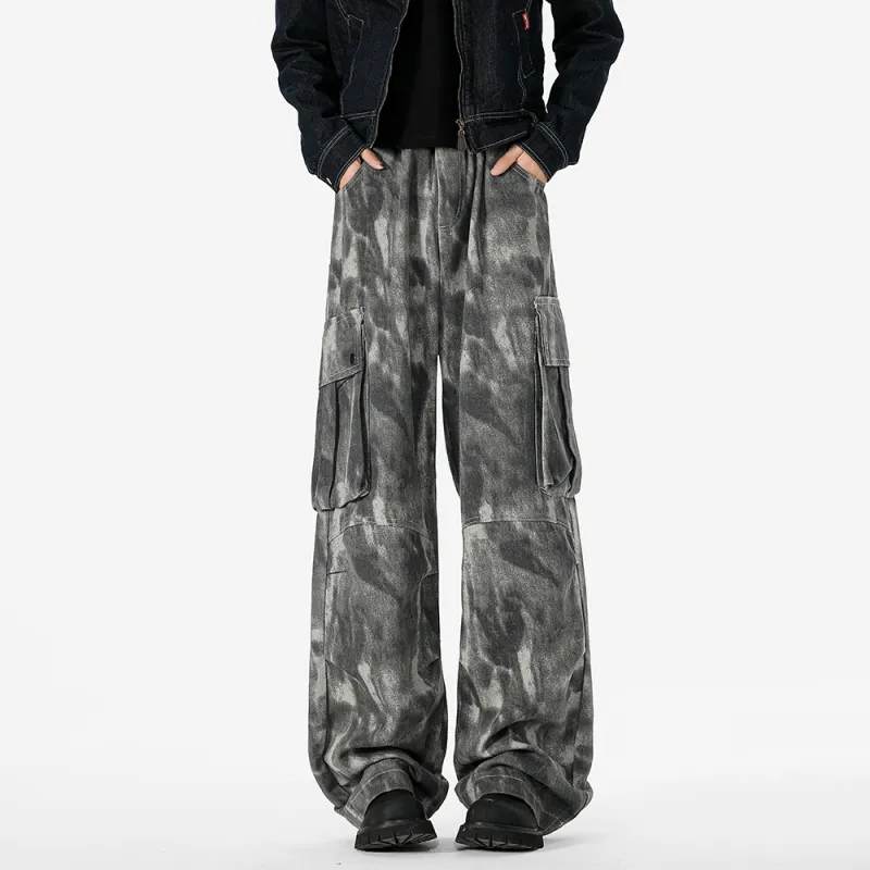 NOAHGIGI Jeans Unisex Tie Dye Camouflage-1