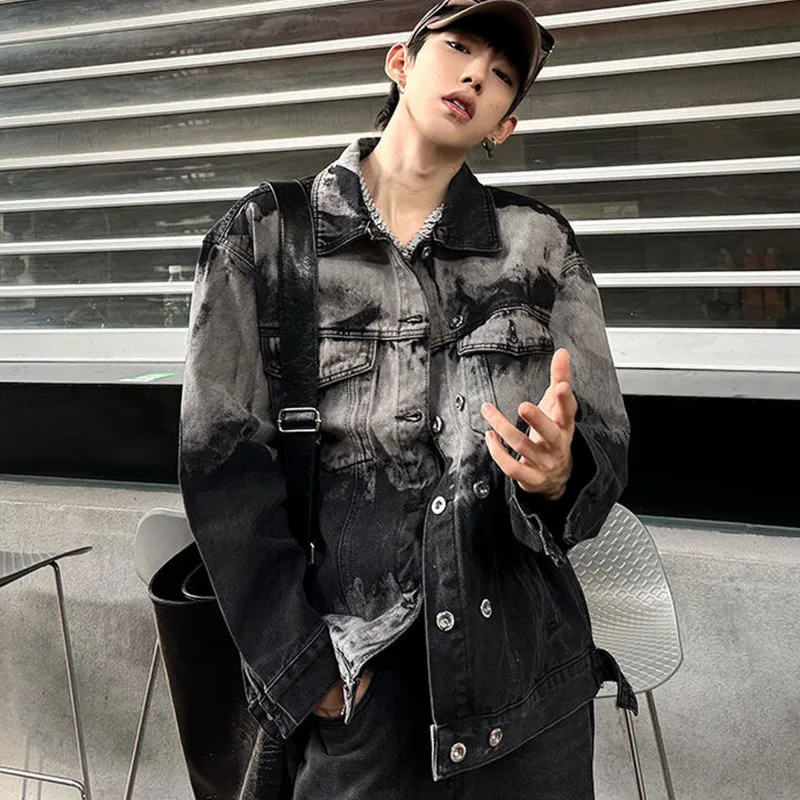 NOAHGIGI Denim Jacket Unisex Black Gray-1