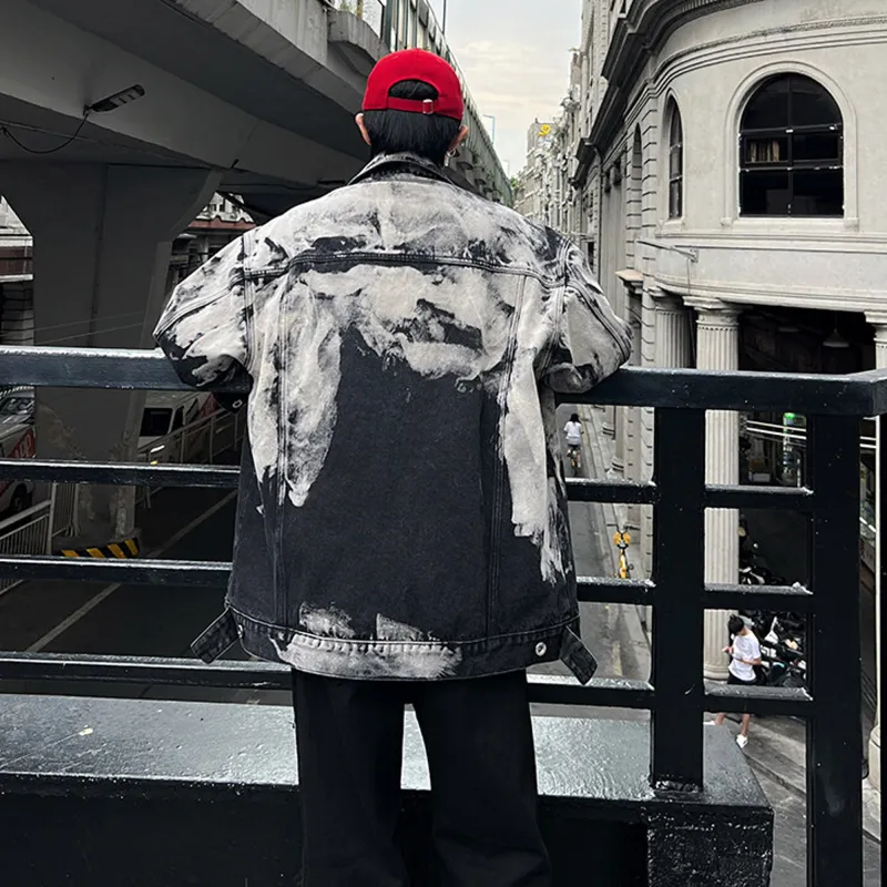 NOAHGIGI Denim Jacket Unisex Black Gray-7