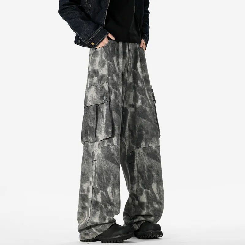 NOAHGIGI Jeans Unisex Tie Dye Camouflage-3