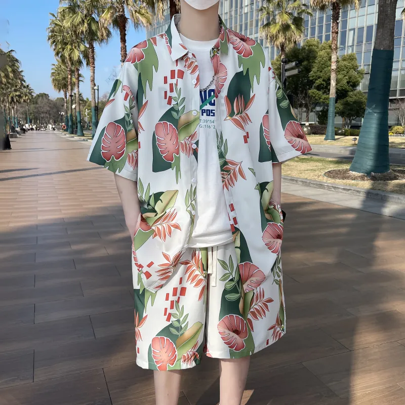 NOAHGIGI Shirt Matching Set Unisex White Two Piece Set+Giveaway-3