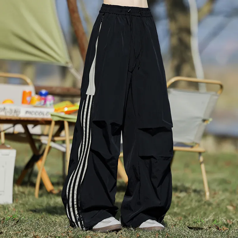 TESTUNG Casual Floor Length Wide Leg Design Luxury Streetwear Pants Unisex-4