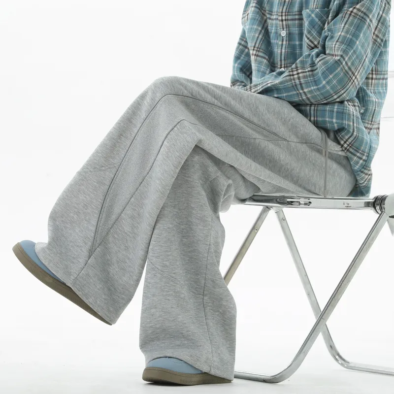 NOAHGIGI Casual Pants Unisex White Heather Gray-20