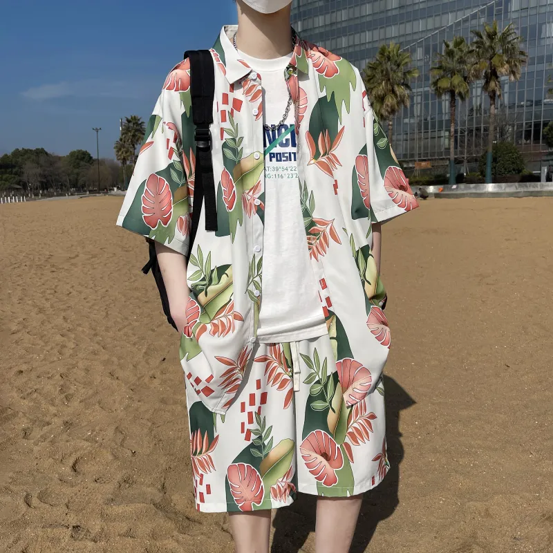NOAHGIGI Shirt Matching Set Unisex White Two Piece Set+Giveaway-5