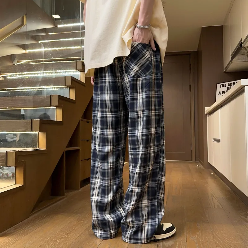NOAHGIGI Casual Pants Unisex Dark Blue-1