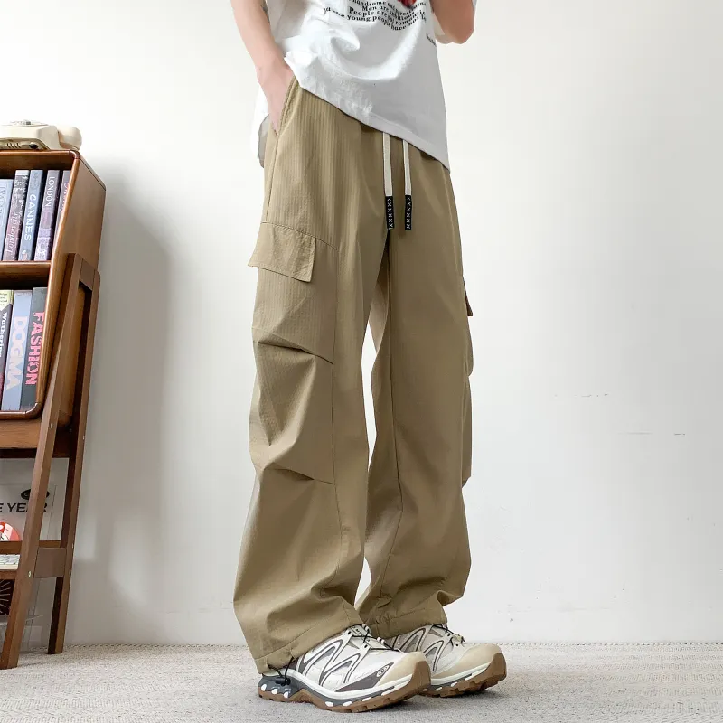 NOAHGIGI Casual Pants Unisex Khaki-5
