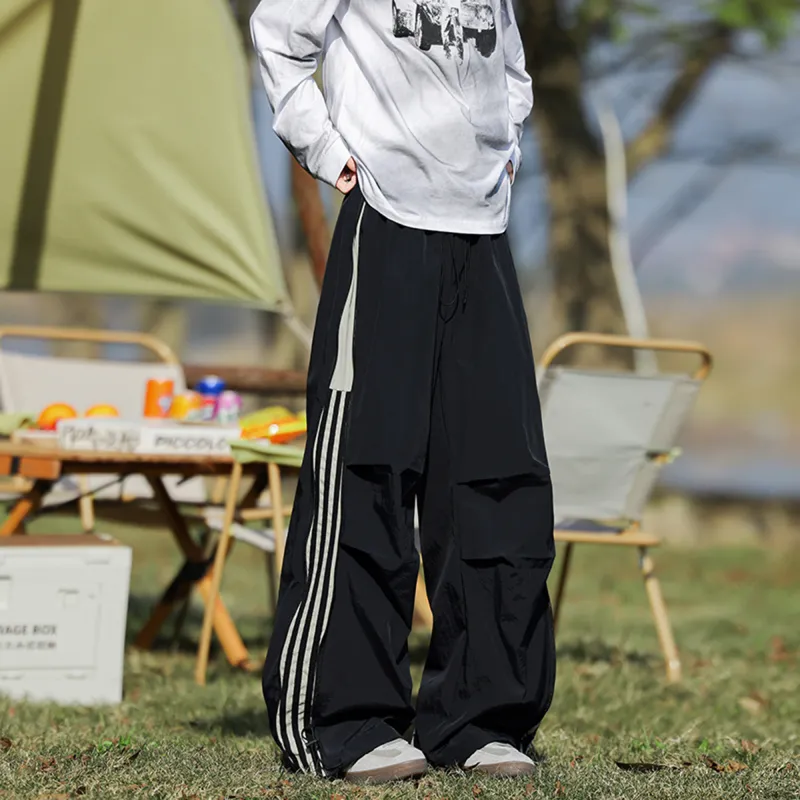 TESTUNG Casual Floor Length Wide Leg Design Luxury Streetwear Pants Unisex-3