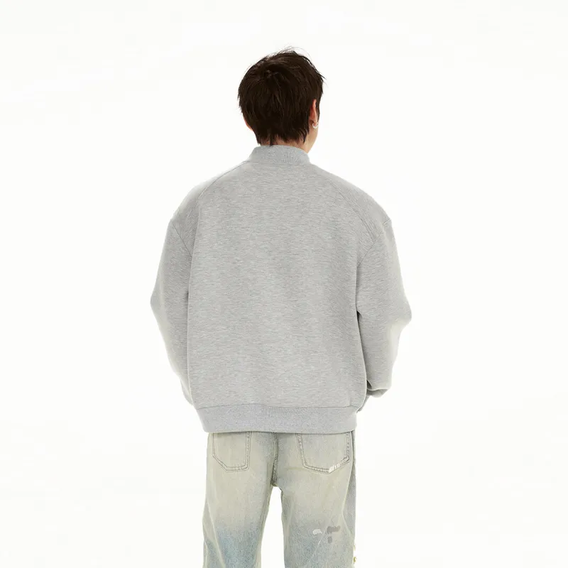 NOAHGIGI Baseball Jacket Unisex Gray-4