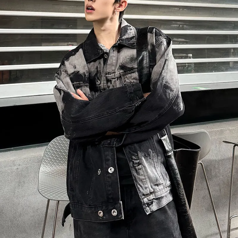 NOAHGIGI Denim Jacket Unisex Black Gray-2