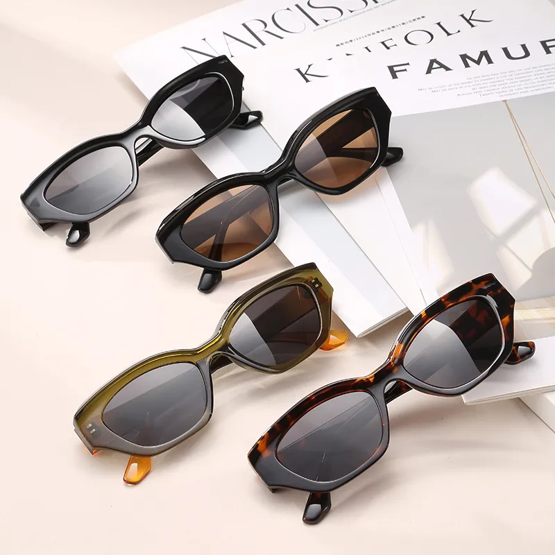 PULAIS TR/Memory Plastic Cat Eye Sunglasses Men's-3