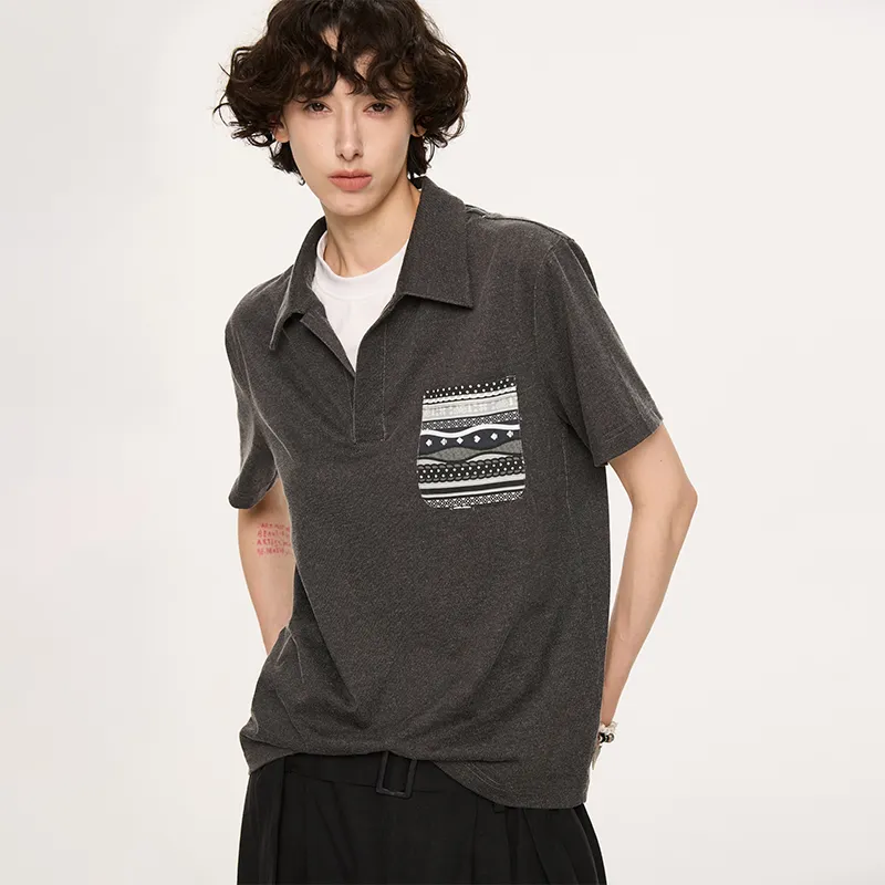 KREATE Polo Shirts Unisex Heather Gray-4