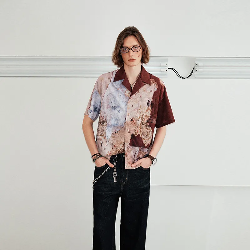 KREATE Shirts Unisex Vintage Wallpaper-4