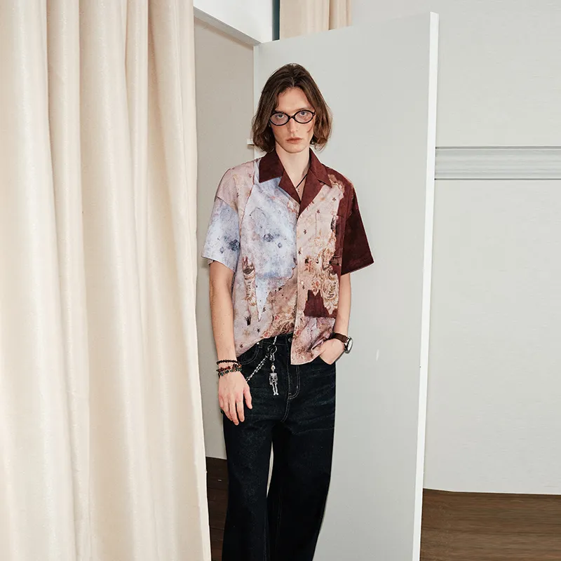 KREATE Shirts Unisex Vintage Wallpaper-6