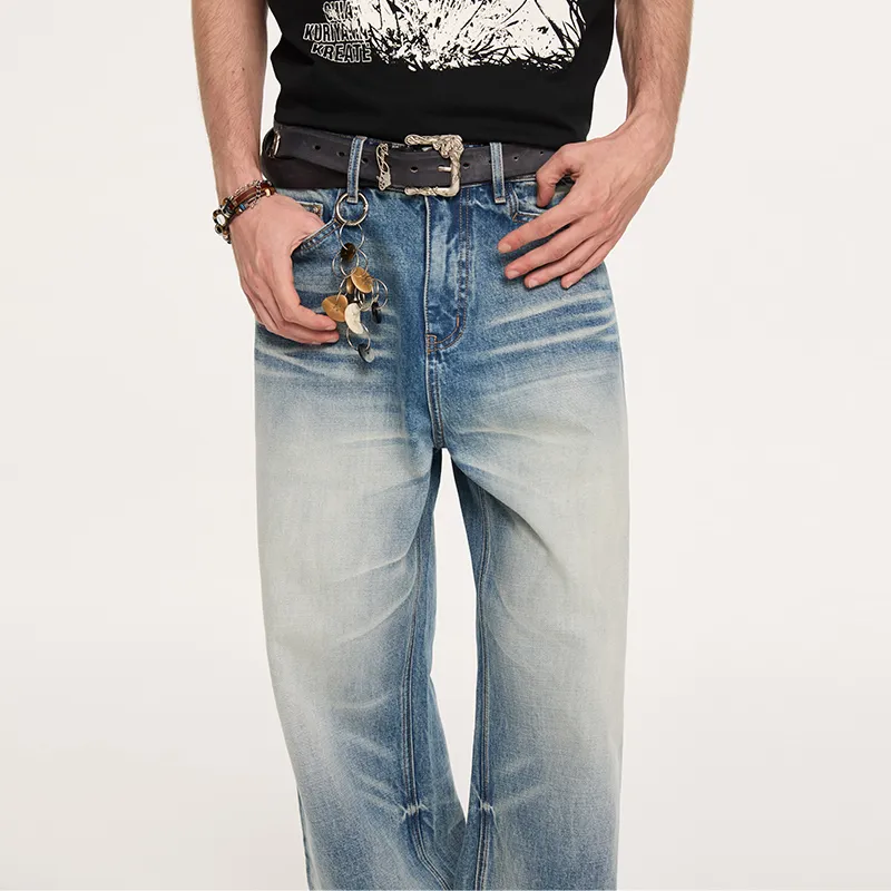 KREATE Jeans Unisex Washed Blue-6