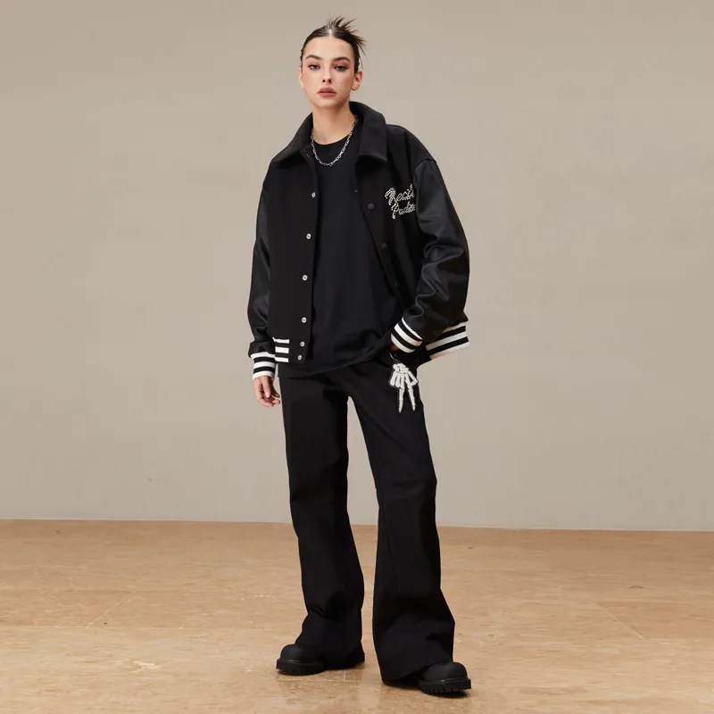 KREATE Casual Pants Unisex Black-3