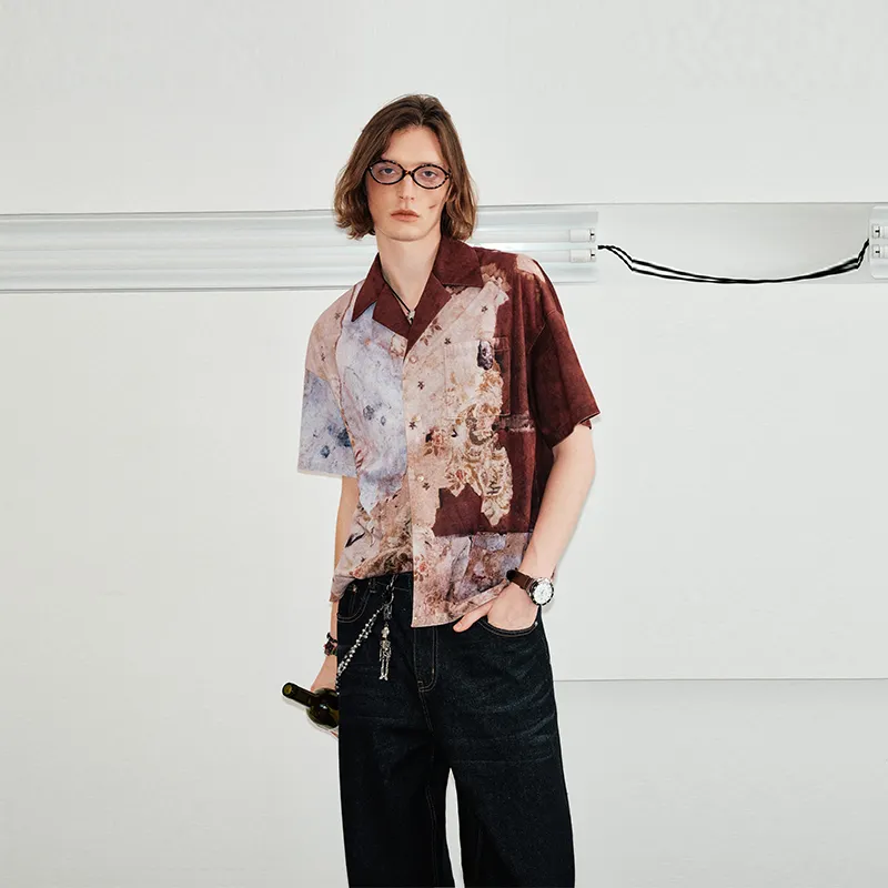 KREATE Shirts Unisex Vintage Wallpaper-2