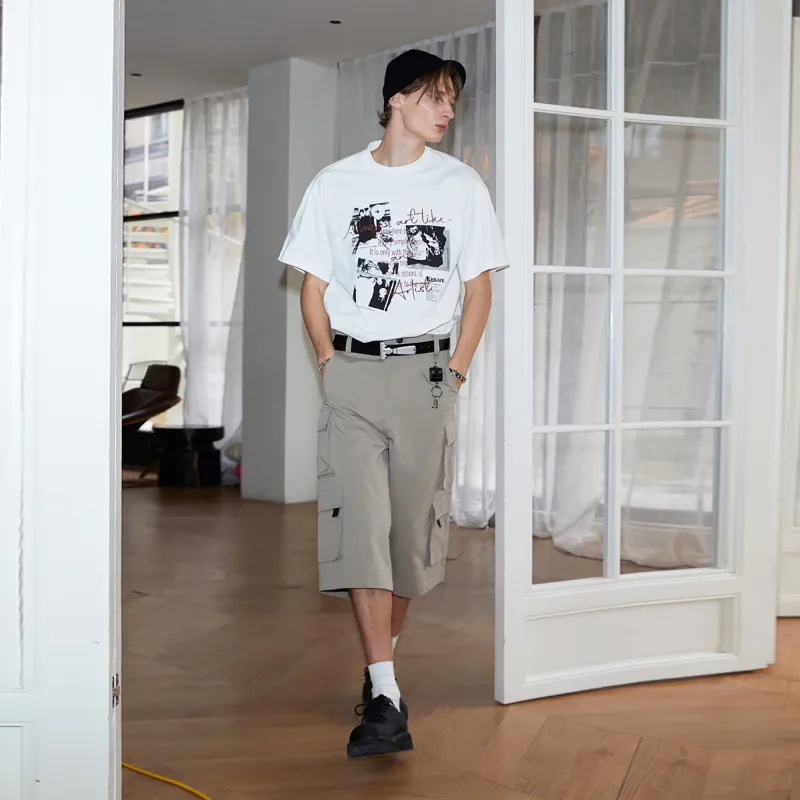 KREATE Straight Fit Casual 7/8 Shorts Unisex-3