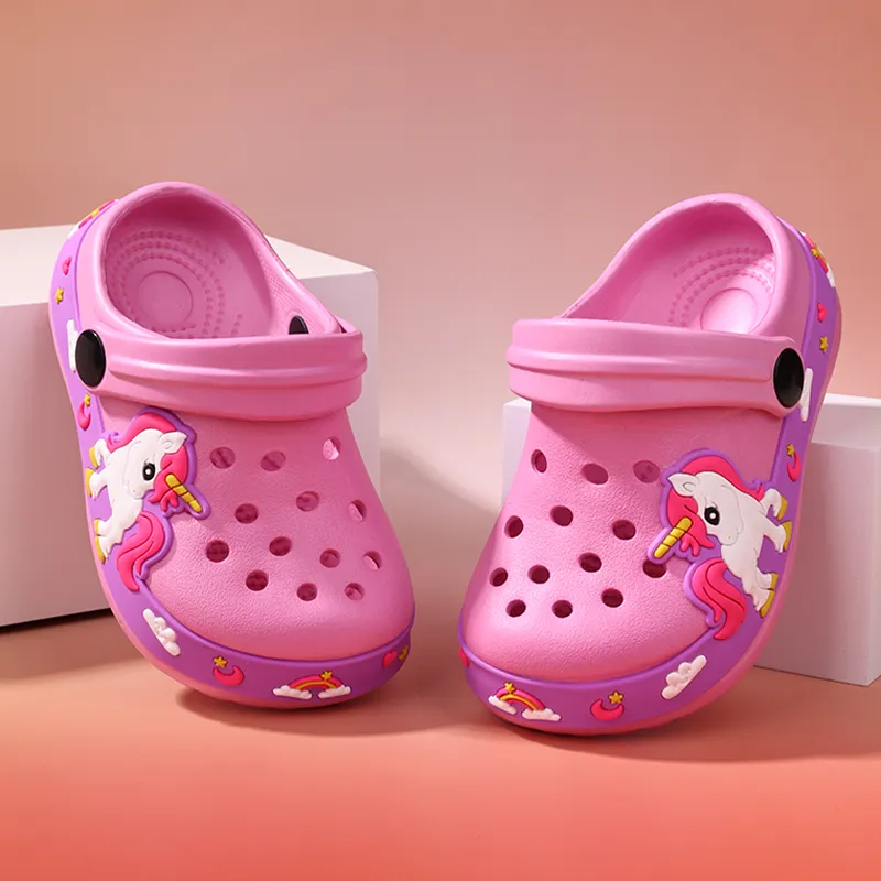 XMISTUO Men's Platform Cartoon Excavator Clogs Unicorn Home EVA Slip Resistant Casual Cute Slippers-16