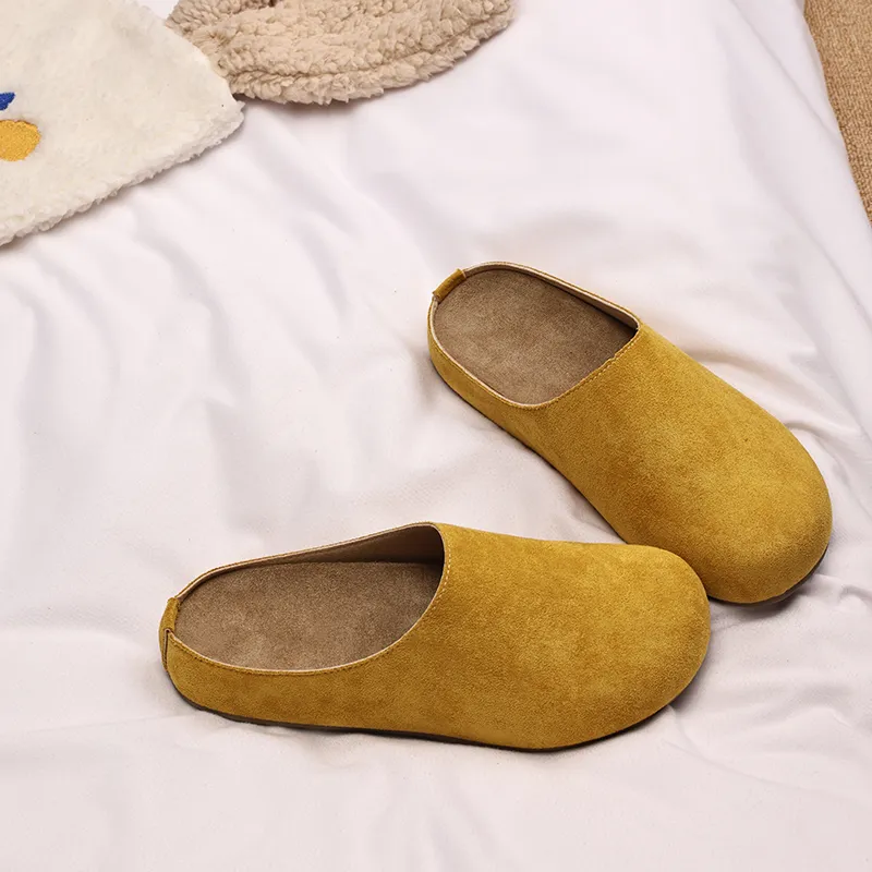 XMISTUO Quiet Abrasion Resistant Slip Resistant Wrap toe Slippers Women's-23