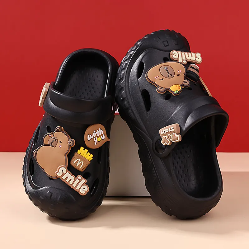 XMISTUO Capybara Women's Summer Platform Parent Child Slippers Cartoon Slip Resistant Home Slippers-9