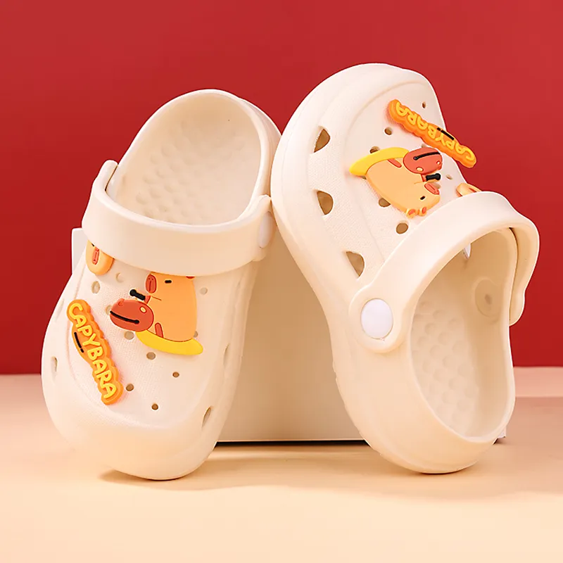 XMISTUO Cartoon Kids Clogs Summer Slip Resistant Squashy And Bouncy Feeling EVA Platform Home Slippers-2