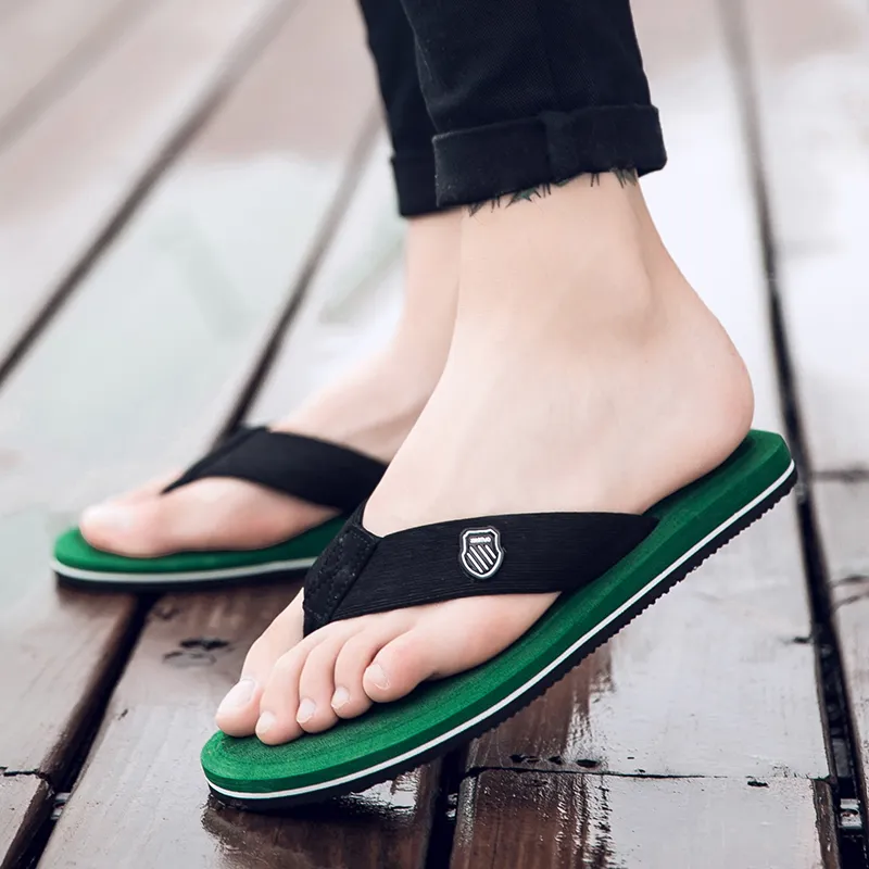 XMISTUO Rubber Sole Slip Resistant Abrasion Resistant Quiet Flip Flops Men's-30