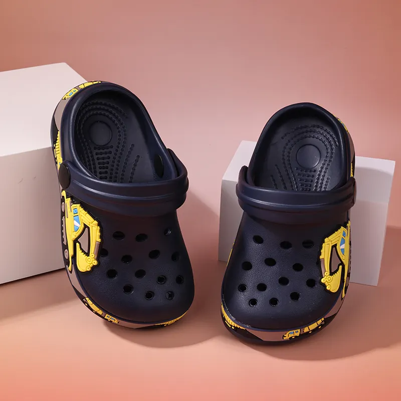 XMISTUO Men's Platform Cartoon Excavator Clogs Unicorn Home EVA Slip Resistant Casual Cute Slippers-4