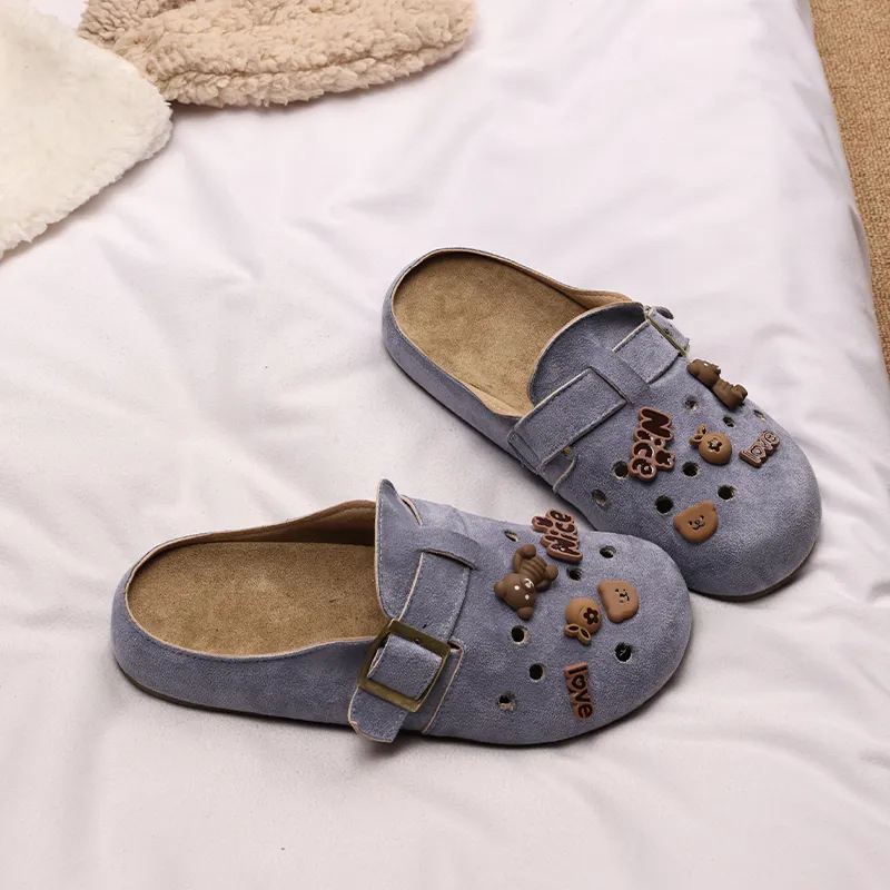 XMISTUO Quiet Slip Resistant Closed Toe Slippers Women's-23