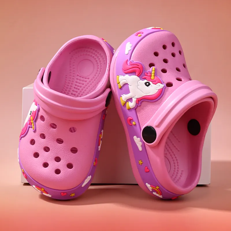XMISTUO Men's Platform Cartoon Excavator Clogs Unicorn Home EVA Slip Resistant Casual Cute Slippers-15