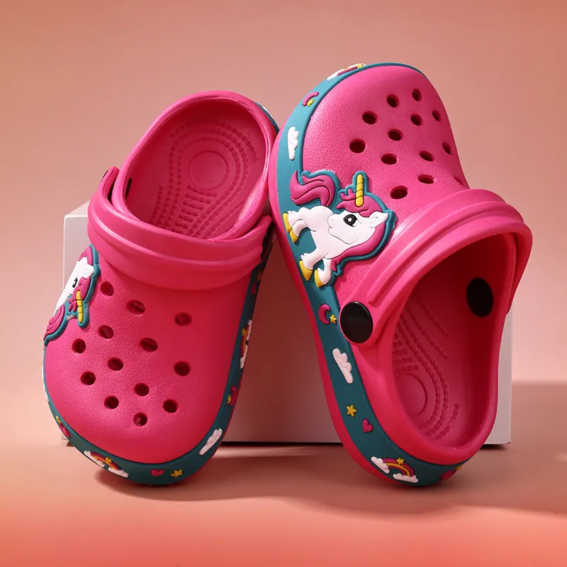 XMISTUO Men's Platform Cartoon Excavator Clogs Unicorn Home EVA Slip Resistant Casual Cute Slippers-21