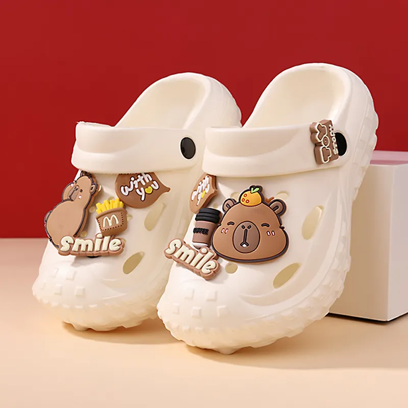 XMISTUO Capybara Women's Summer Platform Parent Child Slippers Cartoon Slip Resistant Home Slippers-16