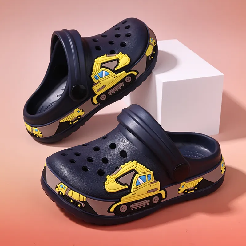 XMISTUO Men's Platform Cartoon Excavator Clogs Unicorn Home EVA Slip Resistant Casual Cute Slippers-2