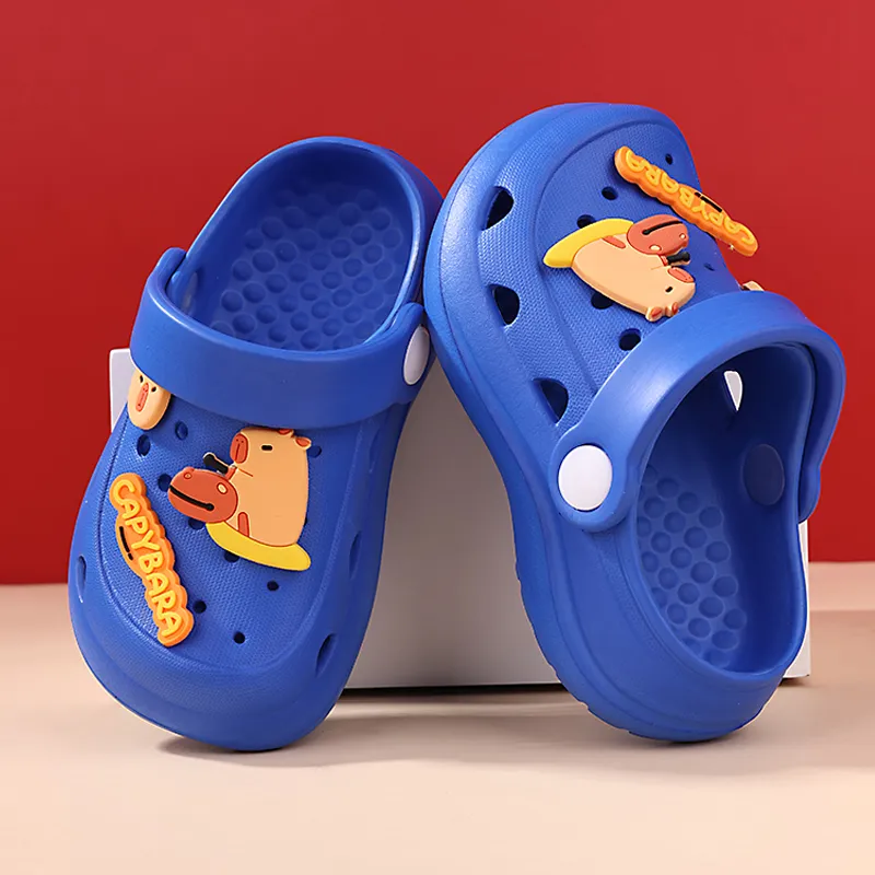 XMISTUO Cartoon Kids Clogs Summer Slip Resistant Squashy And Bouncy Feeling EVA Platform Home Slippers-14