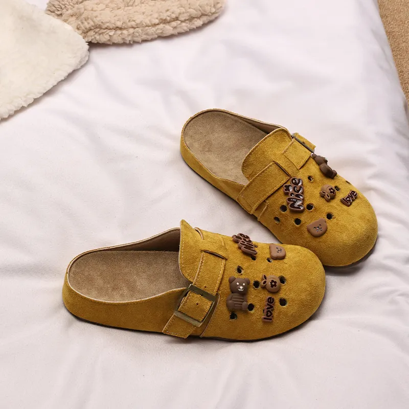 XMISTUO Quiet Slip Resistant Closed Toe Slippers Women's-15