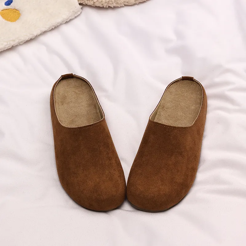 XMISTUO Quiet Abrasion Resistant Slip Resistant Wrap toe Slippers Women's-17