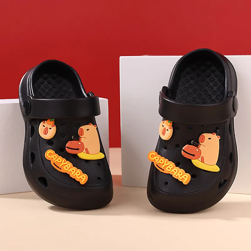 XMISTUO Cartoon Kids Clogs Summer Slip Resistant Squashy And Bouncy Feeling EVA Platform Home Slippers-7