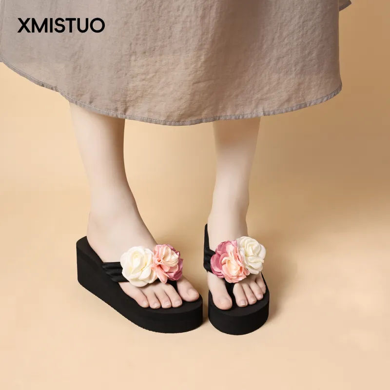XMISTUO Quiet Abrasion Resistant Slip Resistant Flip Flops Women's-7