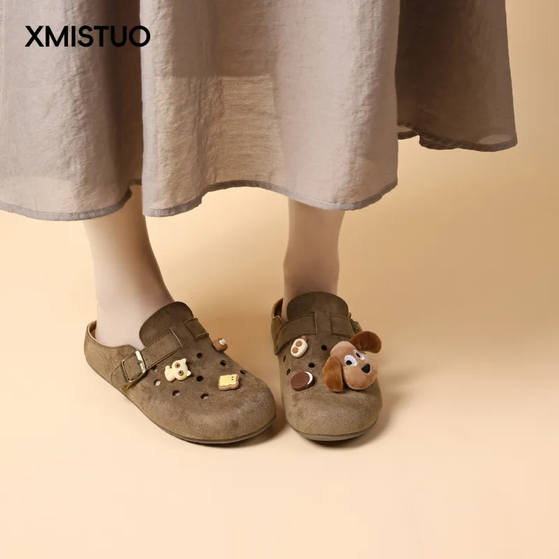 XMISTUO Closed Toe Slippers Women's-5