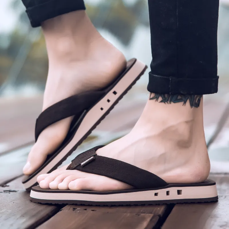 XMISTUO Rubber Sole Quick Drying Slip Resistant Abrasion Resistant Quiet Flip Flops Unisex-10