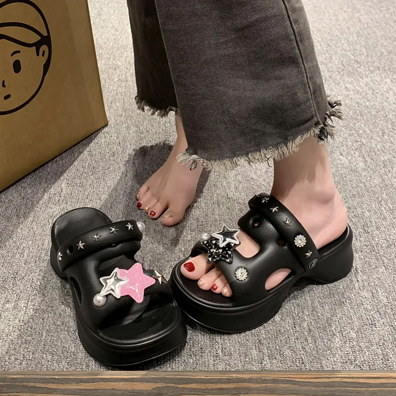 XMISTUO Summer New Arrival Fashion DIY Urban-Chic Style Trendy Clogs Beach Sandals Women's-4