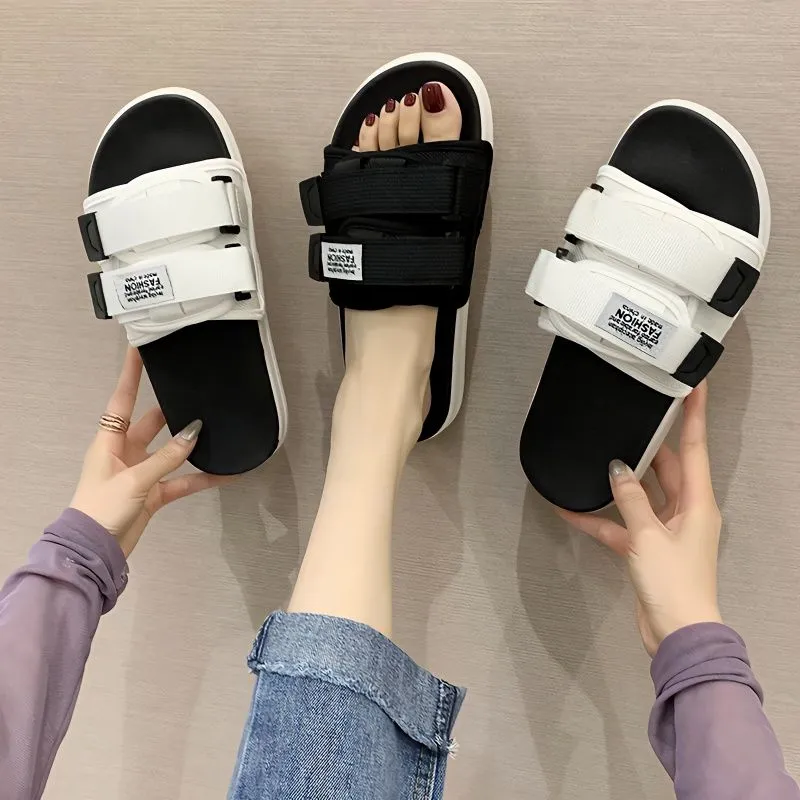 XMISTUO EVA Stitching Cut-Out Slide Slippers Unisex-10