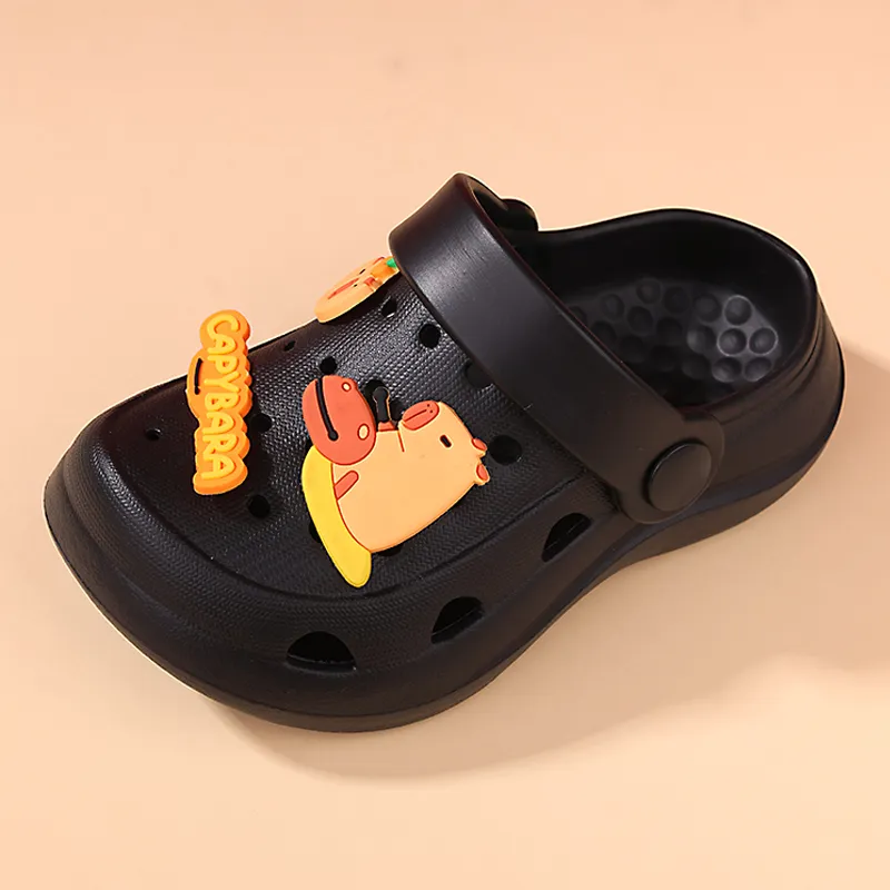 XMISTUO Cartoon Kids Clogs Summer Slip Resistant Squashy And Bouncy Feeling EVA Platform Home Slippers-8